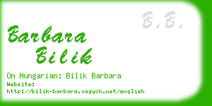 barbara bilik business card